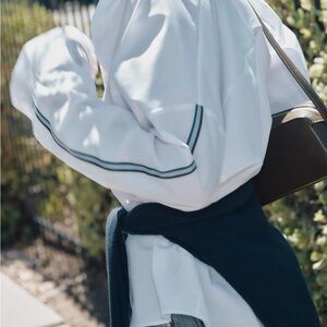 Size large size striped poplin shirt brand new from Zara with tags